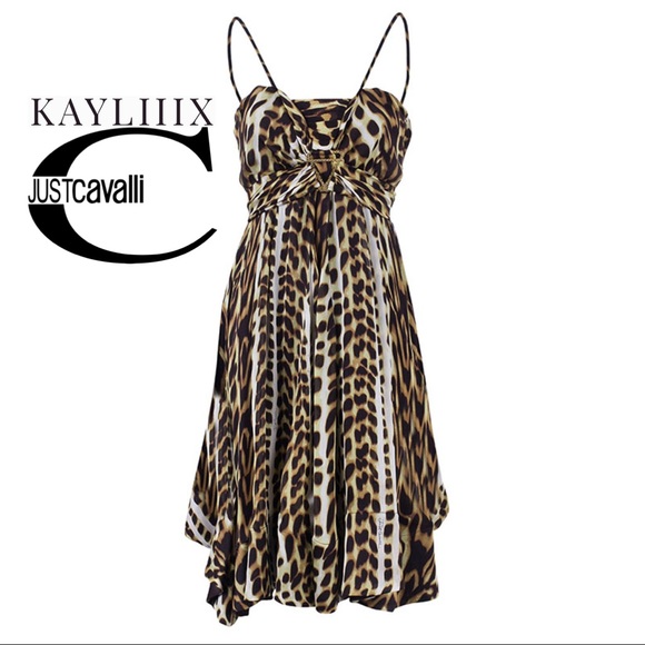 Roberto Cavalli Just Cavalli Leopard Babydoll NWT - Picture 2 of 8